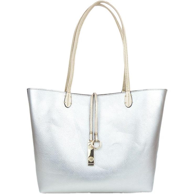 A photo of the Rose Gold & Silver Reversible Tote product