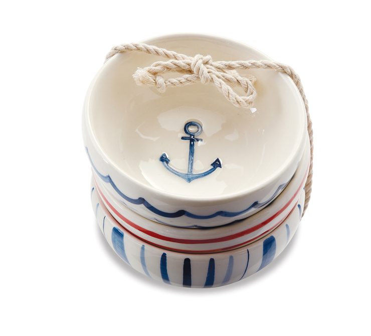 A photo of the Water Stripe Dip Bowls product