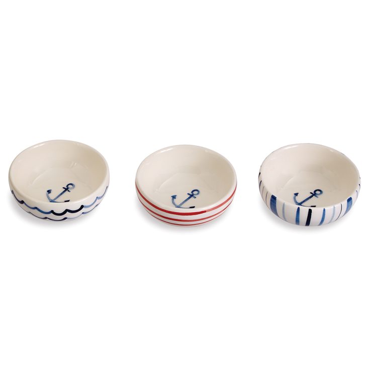 A photo of the Water Stripe Dip Bowls product