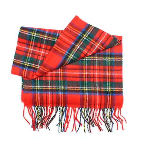 A photo of the Red Tartan Cashmere Feel Scarf product