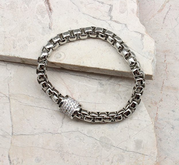 Locked Rhinestone Magnetic Bracelet - Best of Everything | Online Shopping