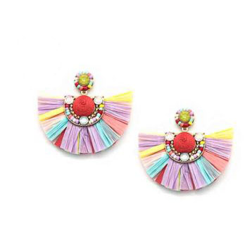 Raffia Statement Earrings Best Of Everything Online Ping Raffia Statement Earrings