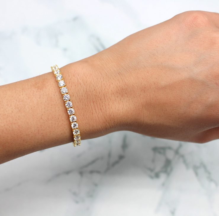 A photo of the Gold Plated Sterling Silver Adjustable Bracelet product