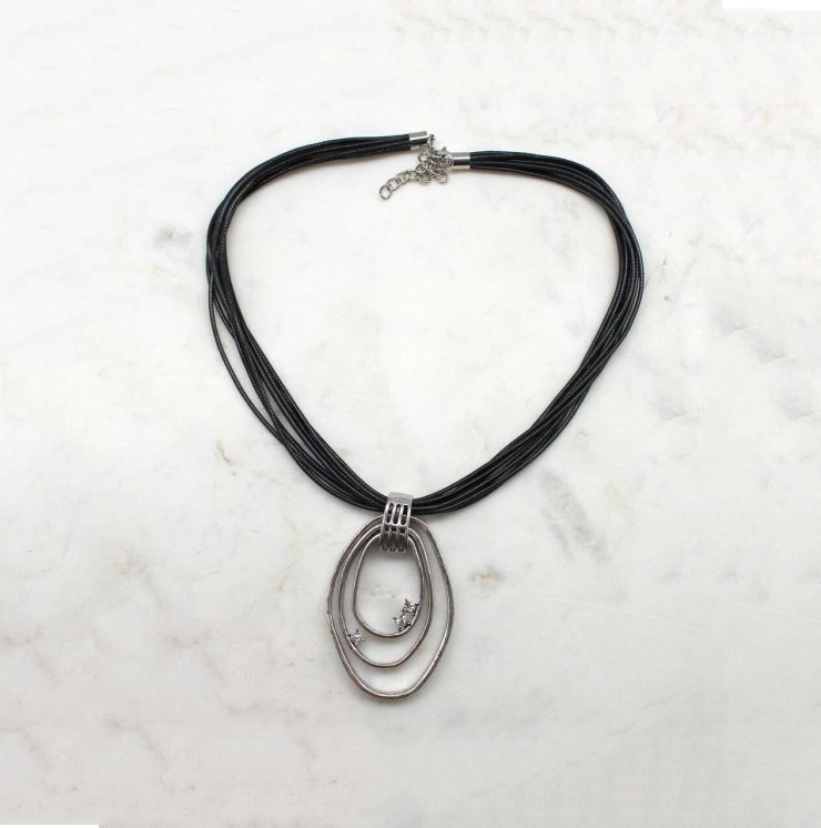 A photo of the Born To Sparkle Cord Necklace product