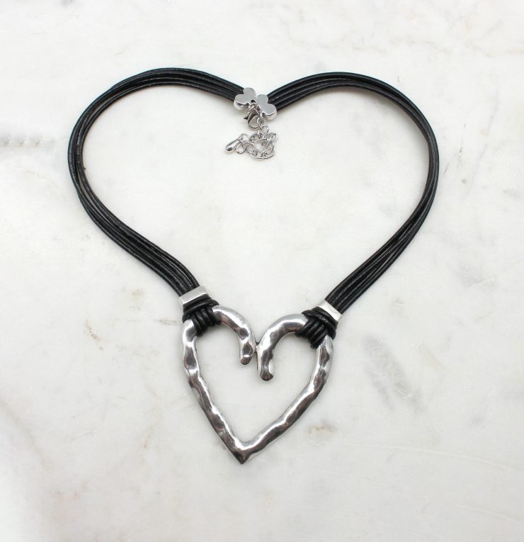 A photo of the True To Your Heart Cord Necklace product