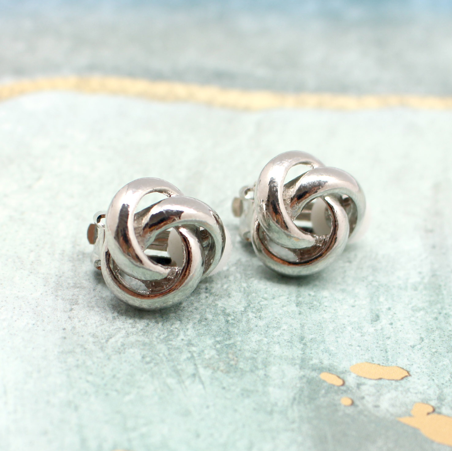 Knotted Up ClipOn Earrings Best of Everything Online Shopping