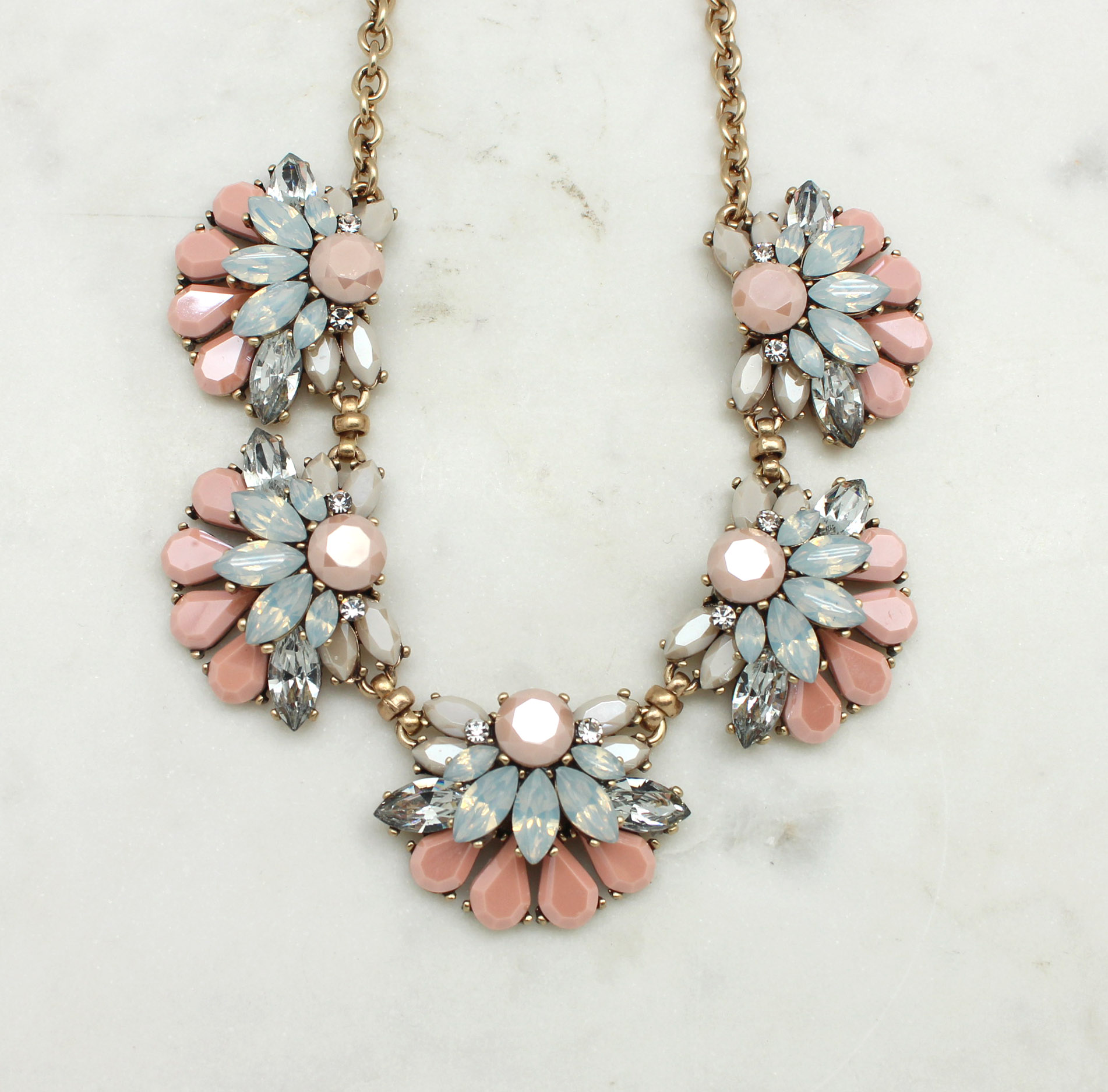 Pastel discount statement necklace