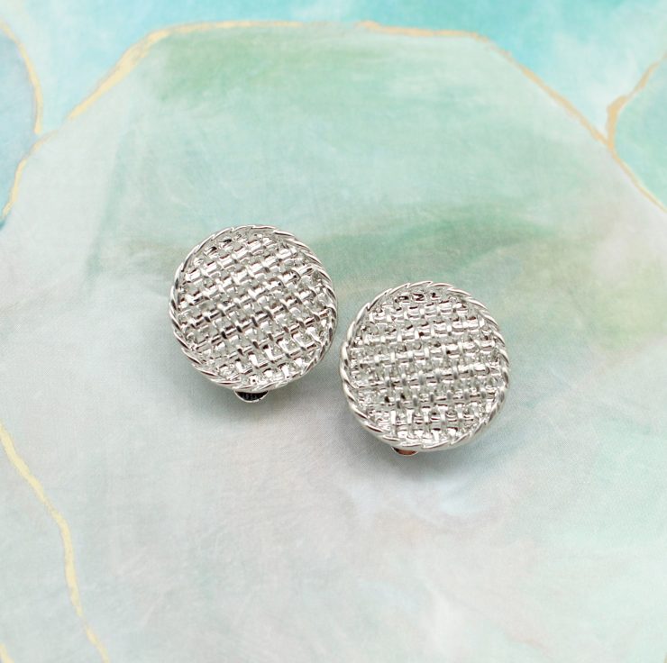 A photo of the Woven Into Your Dreams Clip-On Earrings product