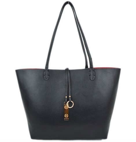 A photo of the Tropical Garden & Turquoise Reversible Tote product