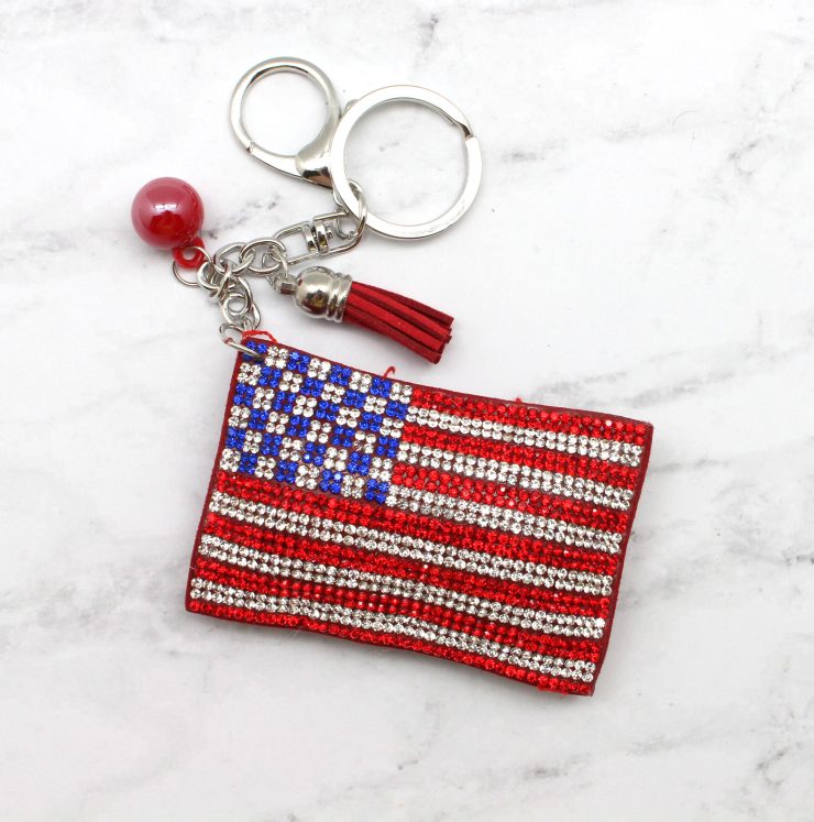 A photo of the American Pride Flag Key Chain product