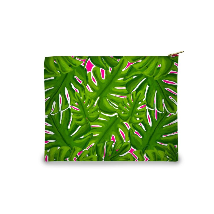 A photo of the Banana Leaf Cosmetic Bag product
