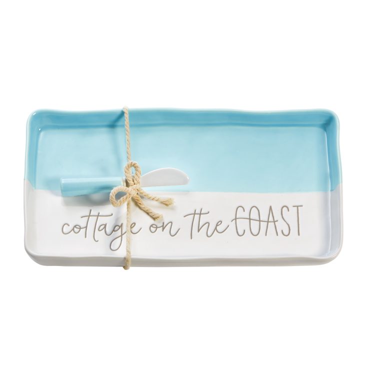 A photo of the Cottage On The Coast Serving Tray Set product