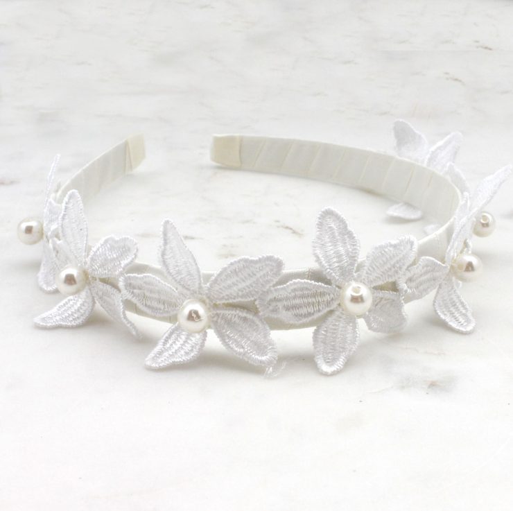 A photo of the Flower Girl Headband product