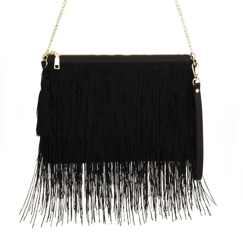 Fab Fringe Bag Black Best Of Everything Online Ping Fab Fringe Bag Black