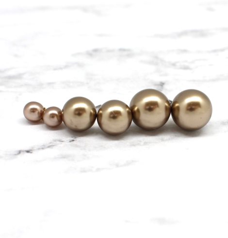 A photo of the Perfect Pearl Earring Brown product