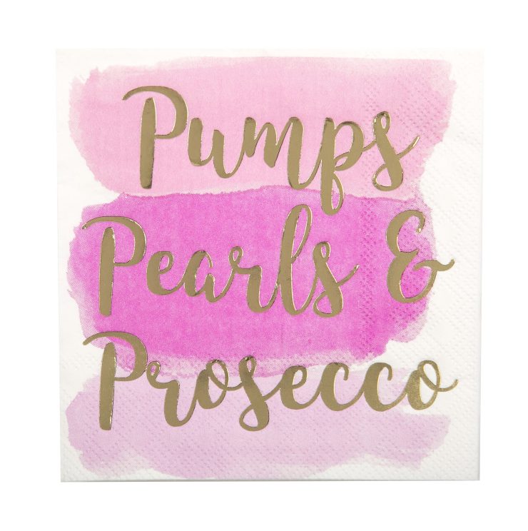 A photo of the Pumps, Pearls & Prosecco Napkins product