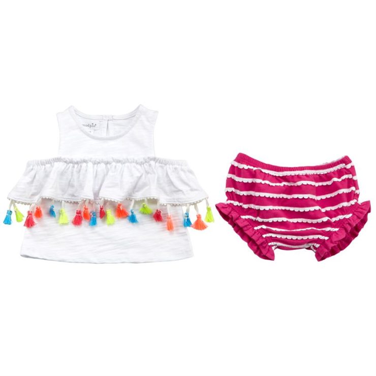 A photo of the Tassel Tunic & Bloomer Set product