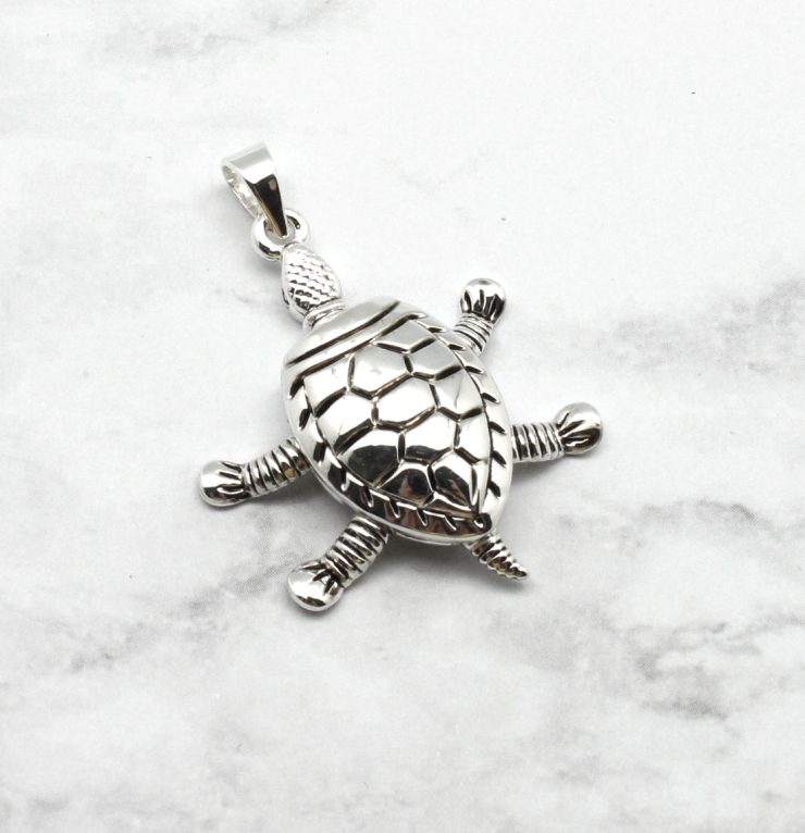 A photo of the The Tiny Turtle Pendant product