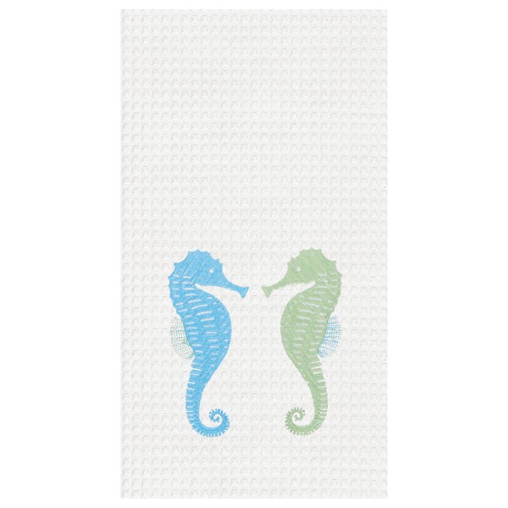 A photo of the Two Sea Horses Towel product
