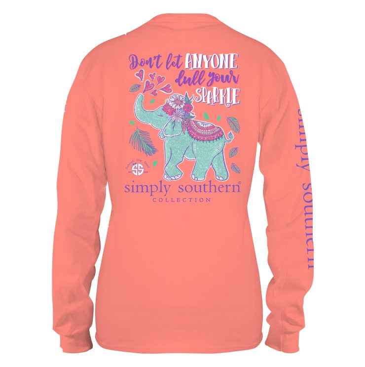 A photo of the Dull Your Sparkle Long Sleeve Tee product