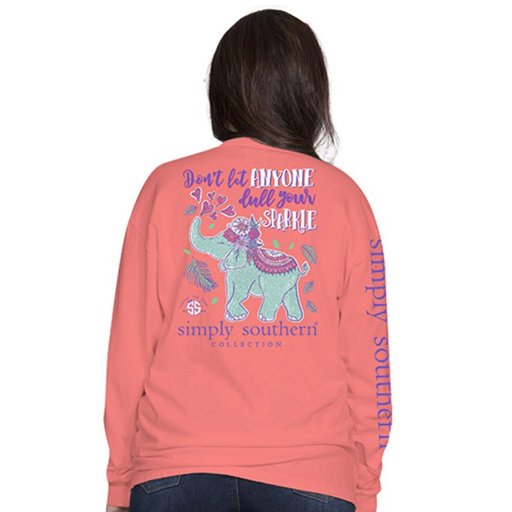 A photo of the Dull Your Sparkle Long Sleeve Tee product