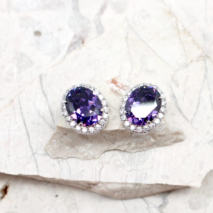 A photo of the Purple Passion Earrings product