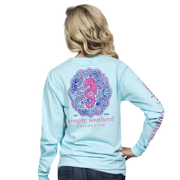 A photo of the Seahorse Long Sleeve Tee product
