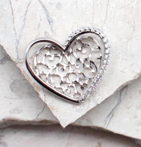 A photo of the The Cut Out Heart Pendant product