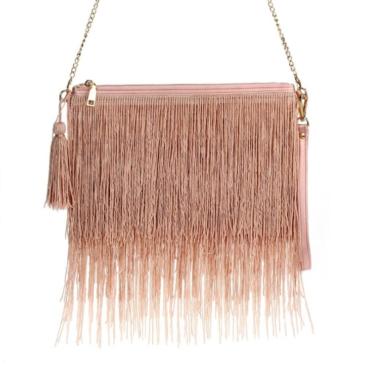 A photo of the Fab Fringe Bag Pink product