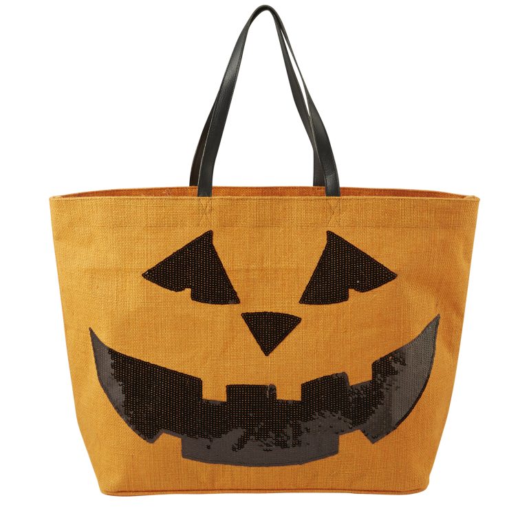 A photo of the Halloween Pumpkin Dazzle Tote product