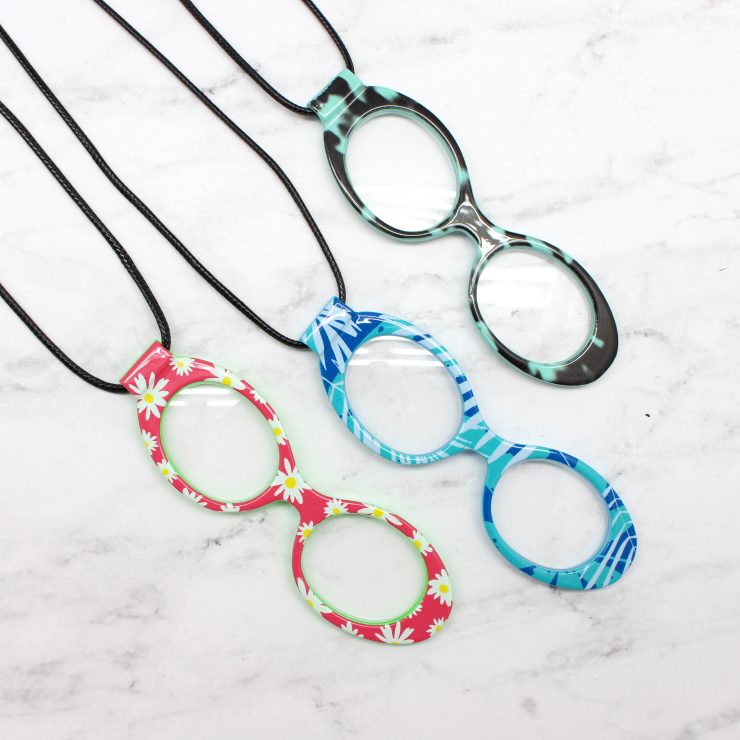 A photo of the Magnifying Glasses Necklace product