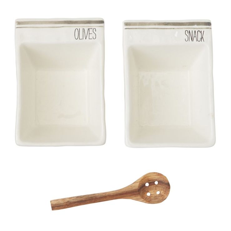 A photo of the Olive Snack Dish Set product