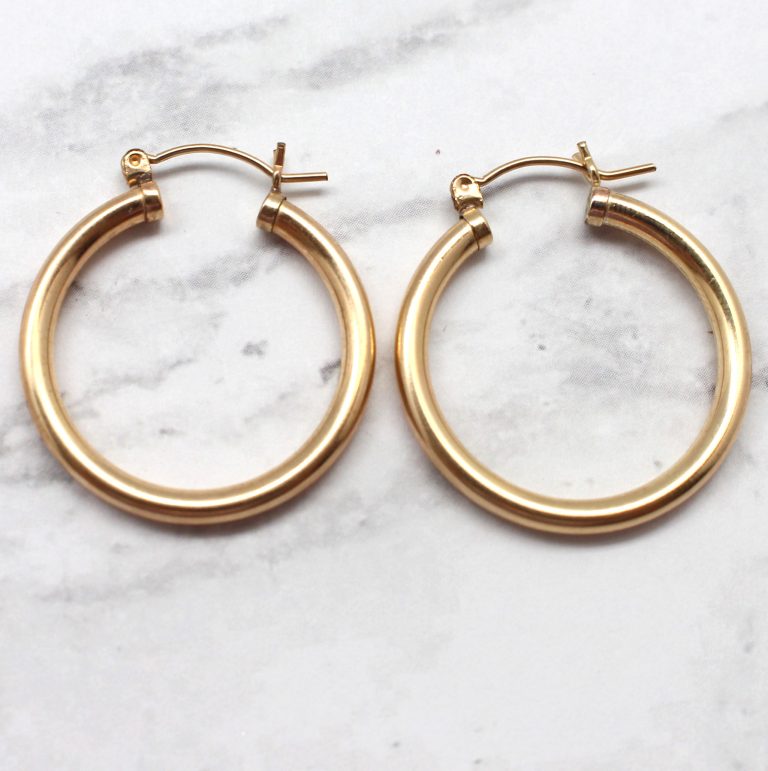 Simple Gold Hoops - Best of Everything | Online Shopping