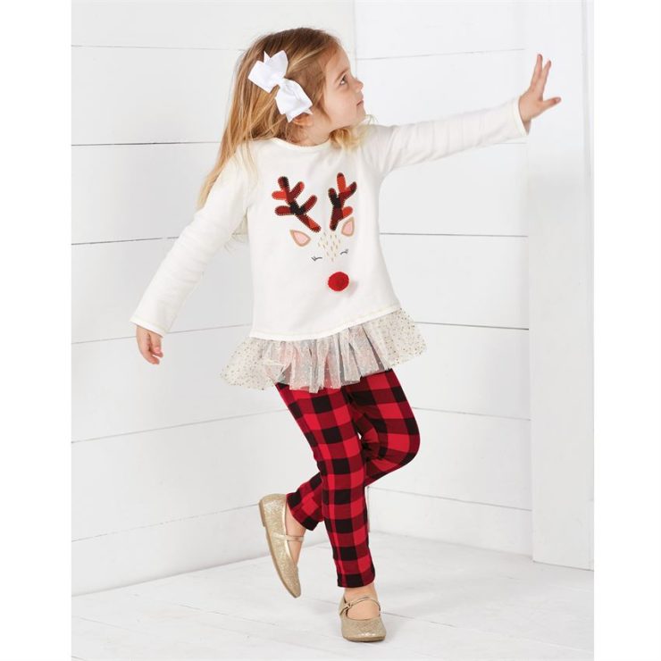 A photo of the Alpine Reindeer Tunic & Legging Set product