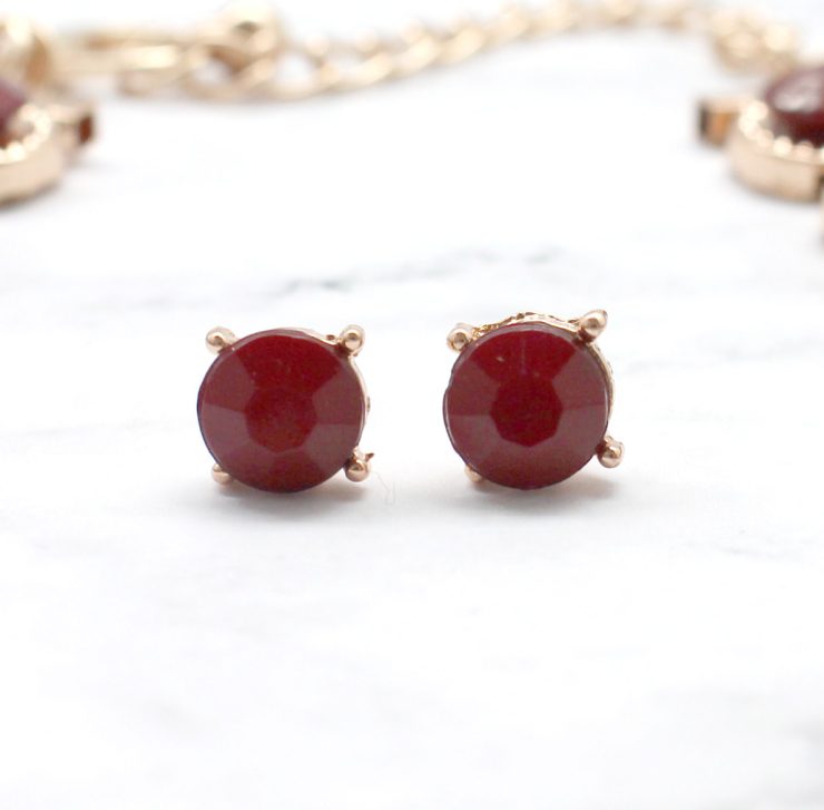 A photo of the The Bright Dreams Necklace In Cranberry product