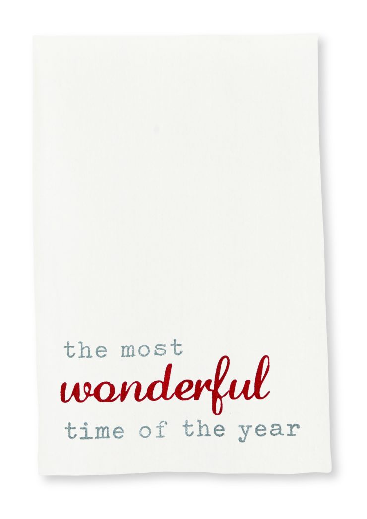 A photo of the Christmas Sentiment Dish Towels product