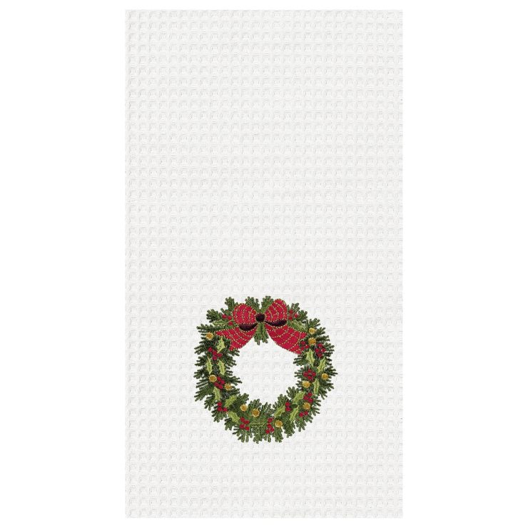 A photo of the Christmas Wreath Towel product