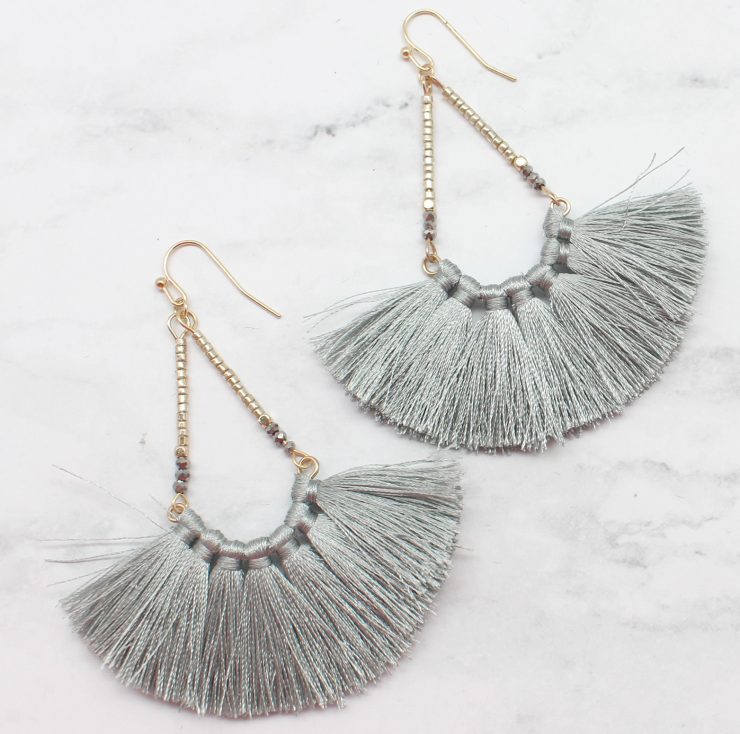 A photo of the Fun Fringe Earrings product