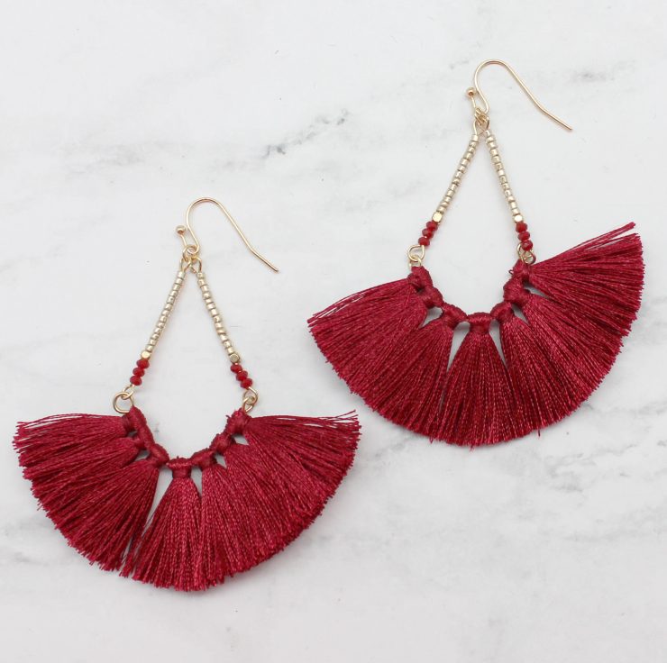 A photo of the Fun Fringe Earrings product