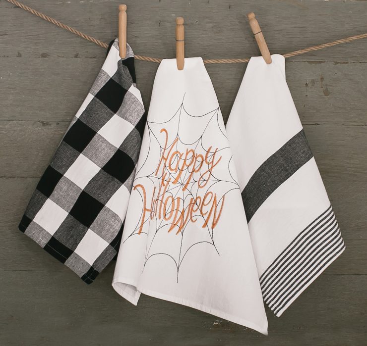 A photo of the Happy Halloween Towel product