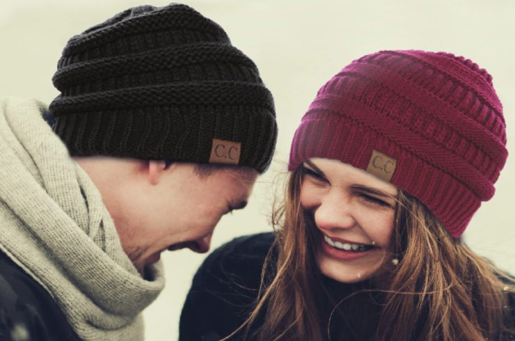 A photo of the Charming Cable Knit Hat product