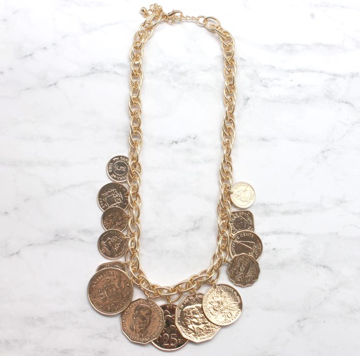 A photo of the It Makes Cents Necklace product