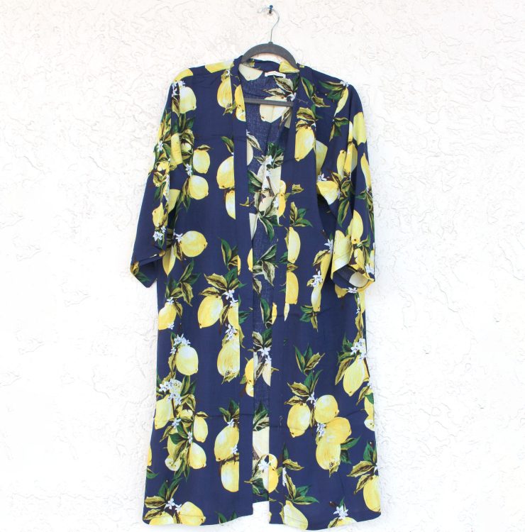 A photo of the Lemon Kimono product
