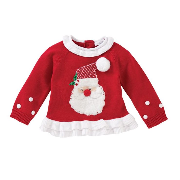 A photo of the Santa Ruffle Sweater product