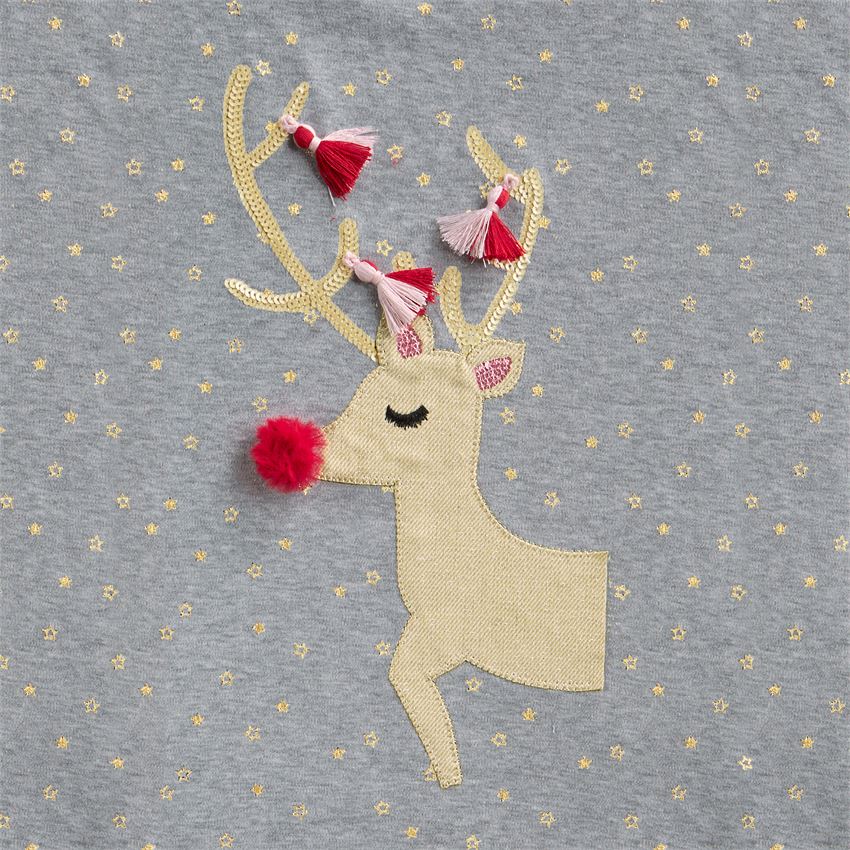 Sequin & Tassel Reindeer OnePiece Best of Everything Online Shopping