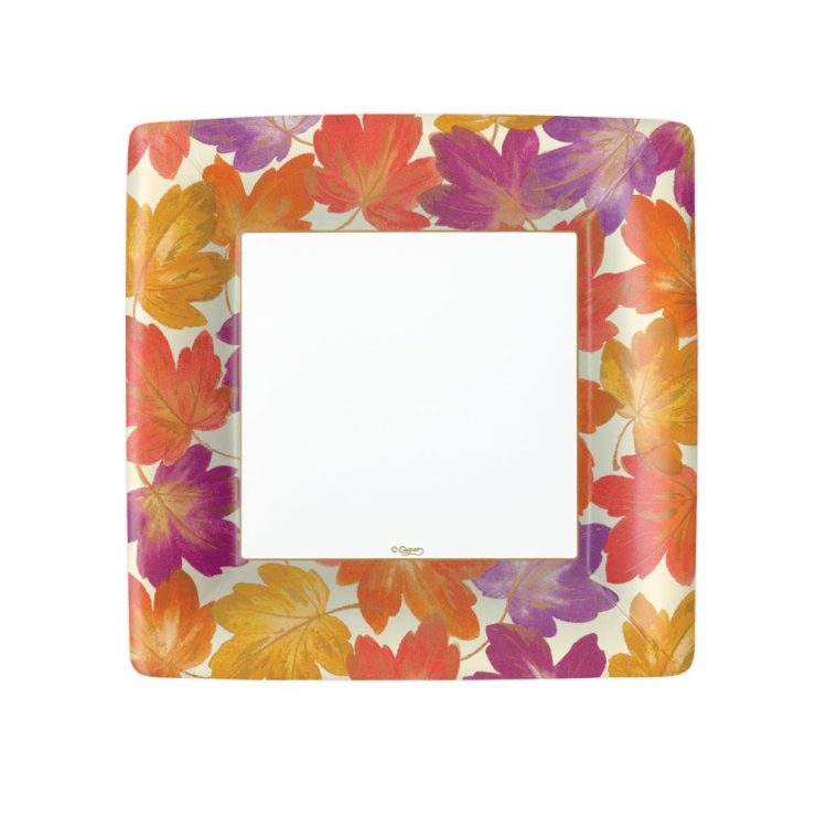 A photo of the Fallen Leaves Paper Plates product