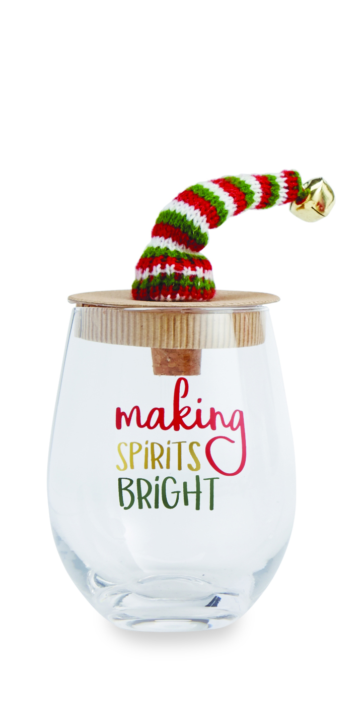 Making Spirits Bright Wine Glass Gift Set Best of Everything Online