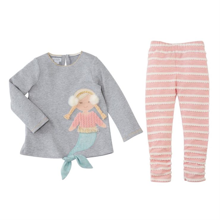 A photo of the Winter Mermaid Tunic & Legging Set product