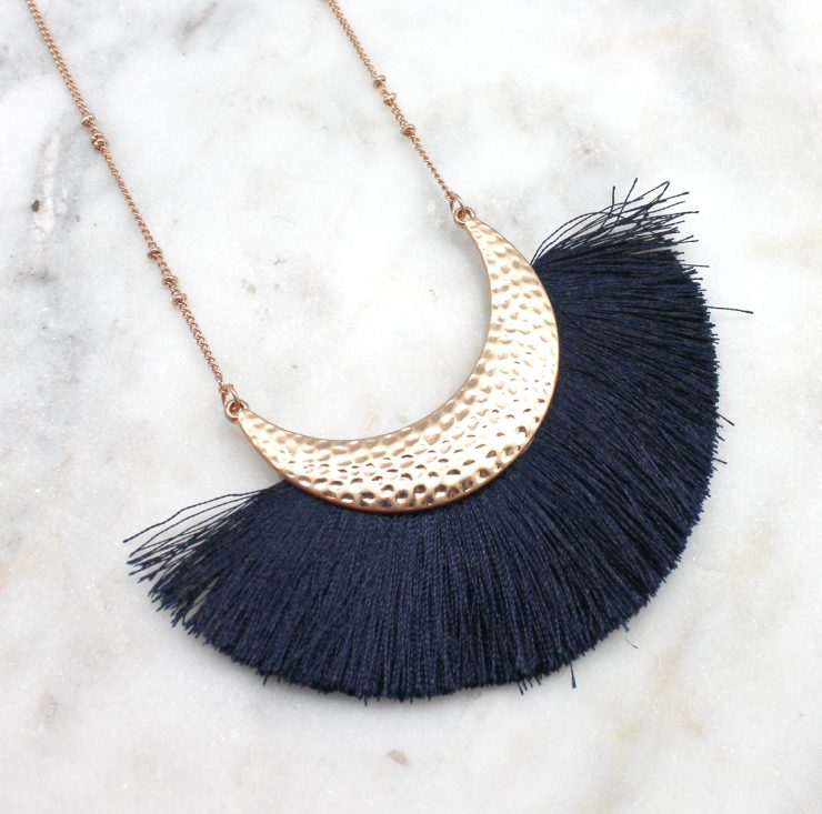 A photo of the All The Fringe Necklace product