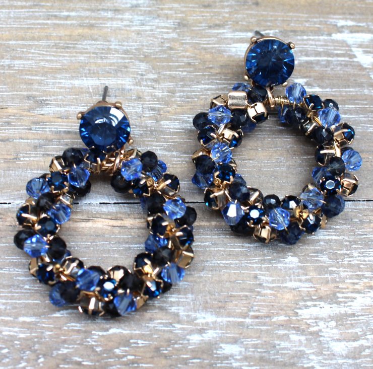 A photo of the Bead Crusted Earrings product